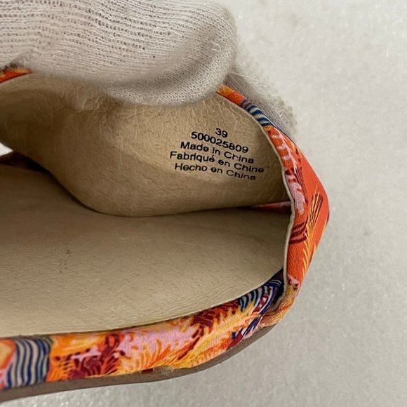 Free People Floral Block Heel Ankle Strap Sandals - Picture 10 of 10